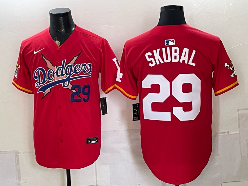 men Los Angeles Dodgers #29 Skubal red Game 2026 Nike MLB Jersey 0807004->los angeles dodgers->MLB Jersey